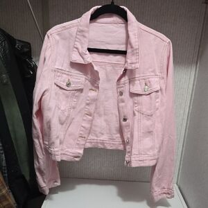 Chic Pink Jean Jacket